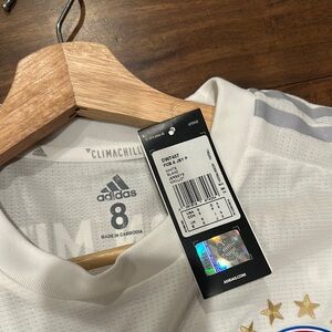 Adidas White Climachill Soccer Jersey